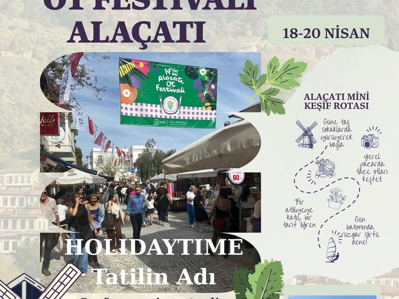 Ankara - Alaçatı Ot Festivali -Şirince - Çeşme 3 Gün 2 Gece